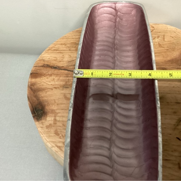 Beautiful Cast Aluminum Serving Tray / Decor Tray / Fruit Tray - Heavy & Solid - Picture 12 of 15